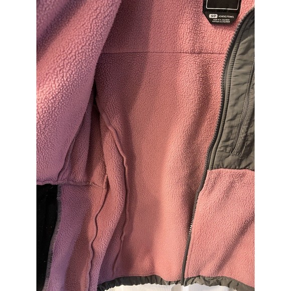 The North Face Womens Denali Pink Gray Fleece Zip Up Sweater Jacket Sz S - Picture 9 of 11